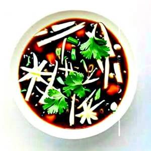 Vegetable Burnt Garlic Soup