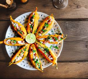 Mirchi bajji stuffed [2pcs]