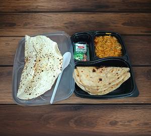 4 Paratha + Ratlami Sev Onion Subji