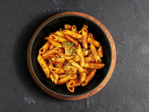 Spicy Red Sauce & Durum Wheat Pasta With Exotic Veggies