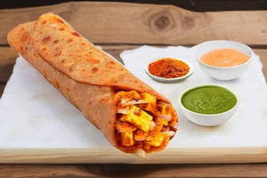 Mushroom-paneer Makhani Wrap