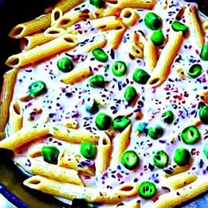 Chicken White Sauce Pasta [Baked]