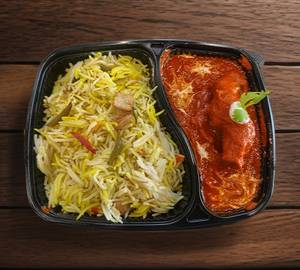 Chicken Butter Masala with Veg Pulao