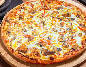 Mushroom N Onion Cheese Pizza