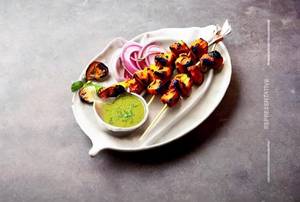 Grilled mushroom tikka