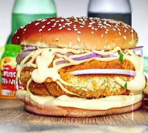 Paneer makhni burger