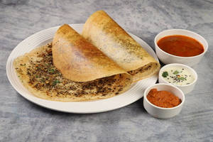 Ghee Roast Garlic Pepper Masala Dosa