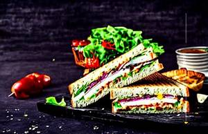 Cheese Chutney Triple Layer Sandwich