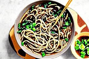 Mushroom Noodles Soup