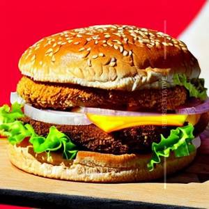Ob chicken double patty burger