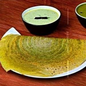 Palak Onion Plain Dosa
