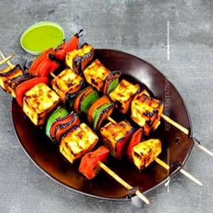 Grilled paneer mushroom tikka plain