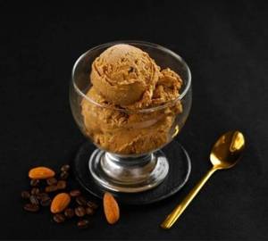 Salted Caramel Ice Cream with Roasted Almonds
