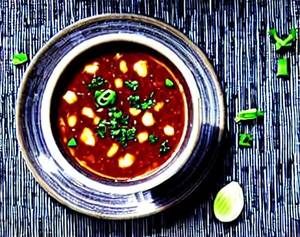 Chicken Burnt Garlic Soup