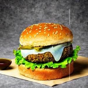 Green chilli burger
