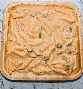 Pink sauce pasta