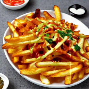 Cheesy Mushroom Onion Fries