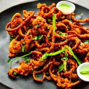 Chilli calamari squid