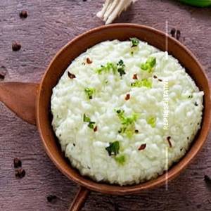 Curd rice with potato fry