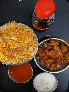 Chicken Biyani Rice Only + Chicken-fry + Coke