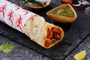 Masala Soya Chaap Rumali Roll
