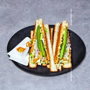 Paneer takatak sandwich    