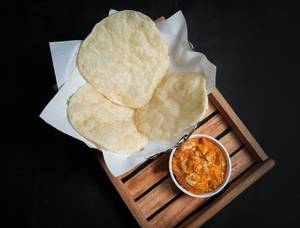 Poori with Dum Aloo Rasila
