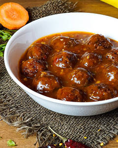 Veg Balls In Hot Garlic Sauce
