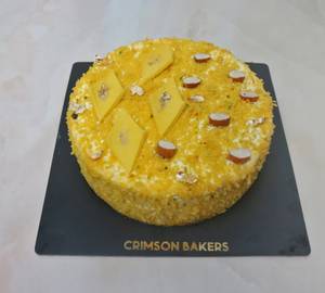 Roasted Badam Kesar Katli Cake [500 G]