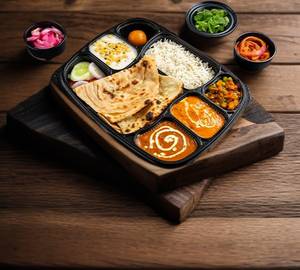 Chicken masala thali