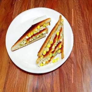 Cheese Corn Pepper Sandwich