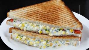 Mayonnaise Corn Pepper Sandwich