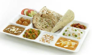 Punjabi Thali With Sweet