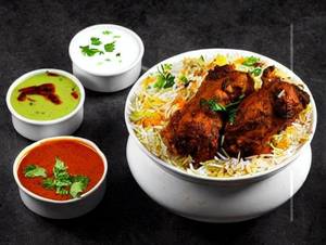 Chicken fry bit biryani