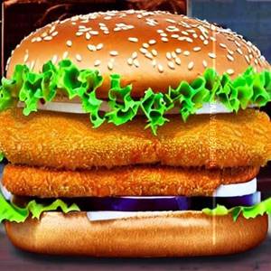 Paneer takatak burger                                                                                                                                                              