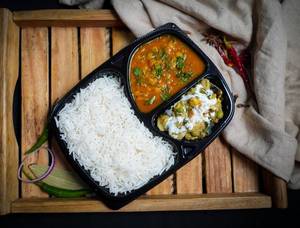 Dal Tadka with Rice & Mix Veg