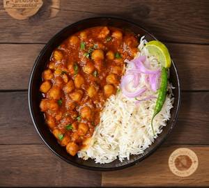 Chhole masala and rice combo