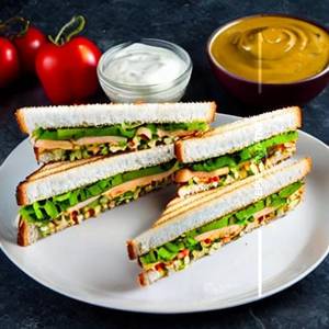 Veg club sandwiches                                                                                                        