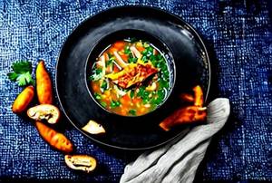 Chicken lemon coriander soup