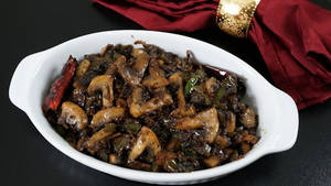 Mushroom Pepper Fry