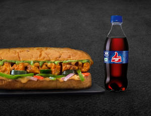 Peri Peri Chicken Sub-Sandwich + Thums Up