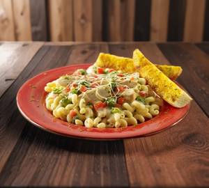 Veg Alfredo Macaroni Pasta White Sauce