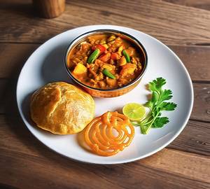 Club Kachori(6Pcs) Sabji With Desi Ghee Jalebi(2Pcs)