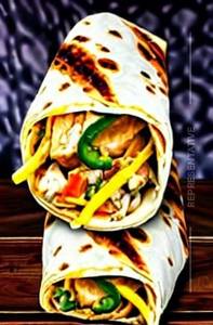 Chicken cheese wraps