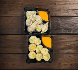 Veg steam momo {8pcs}