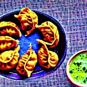Chilly cheese fried momos