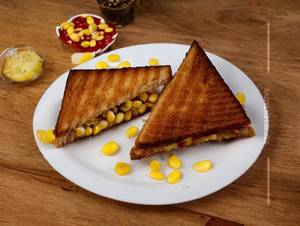 American corn cheese sandwich