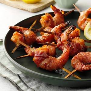 Bacon Wrapped Prawns