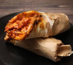 Schezwan "Chicken" Shawarma Roll