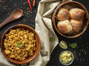 Paneer Bhurji Pav - 55g Protein Meal